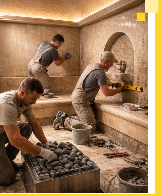 Проектирование и строительство хамама и сауны в Нальчике