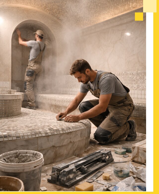 Профессиональный дизайн хамама и SPA под ключ в Нальчике