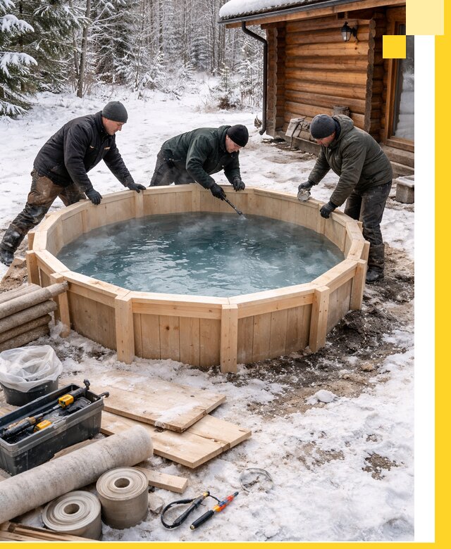 Изготовление и установка ледяных купелей под ключ в Нальчике