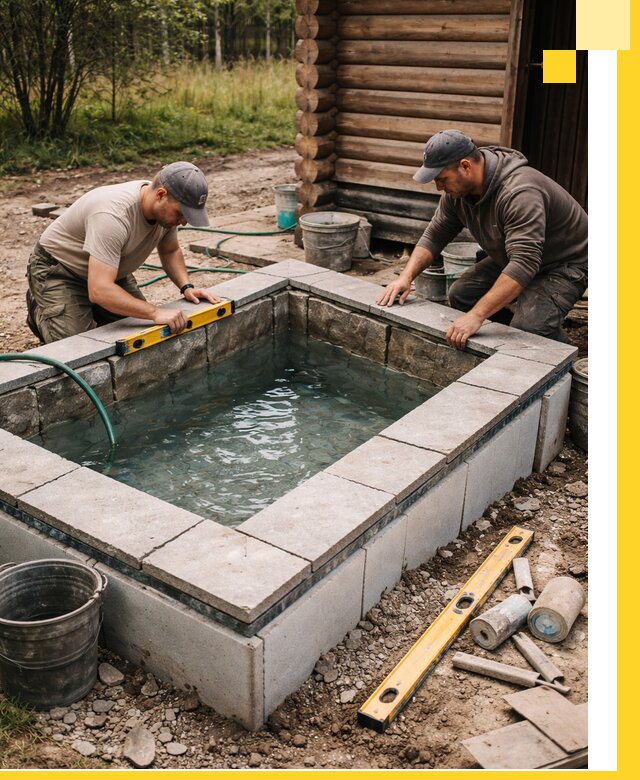 Изготовление и установка холодных купелей под ключ в Нальчике